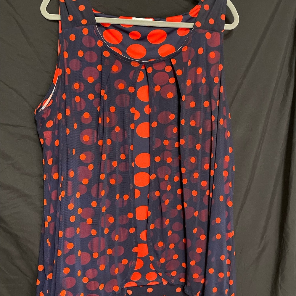 Polka Dot Plus Sized Top - image 1